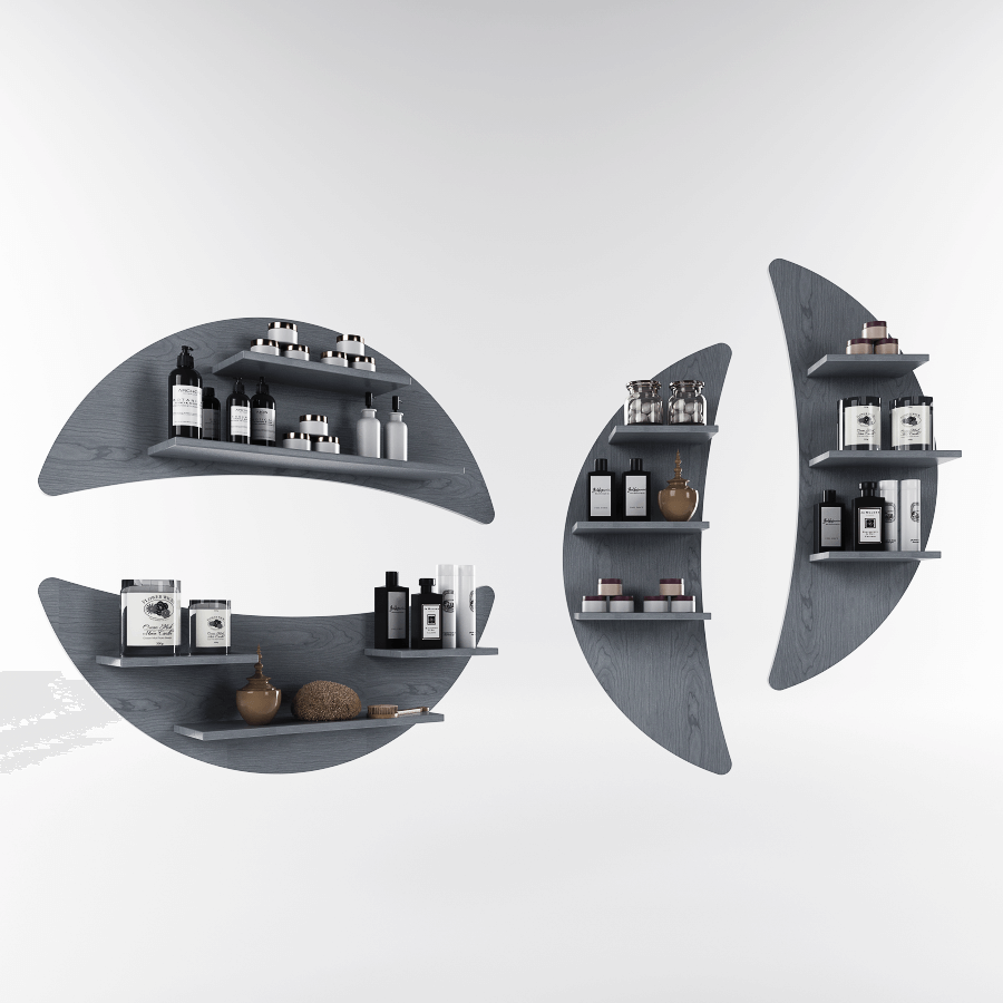 Espositore-MOON-shabby-grigio.png Espositore estetica Moon BEAUTEK Arredo - immagine 1